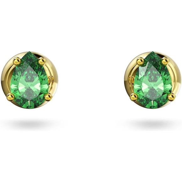 Swarovski Chroma stud earrings
Pear cut, Green, Gold-tone plated NEW - Picture 2 of 4